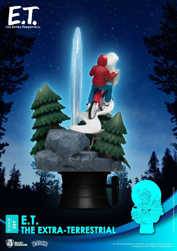 ET the Extra-Terrestre D-Stage PVC Diorama Scena iconica Scena del film