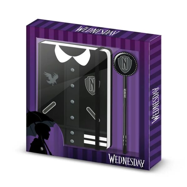 Set quaderno e penna uniforme di Mercoledi