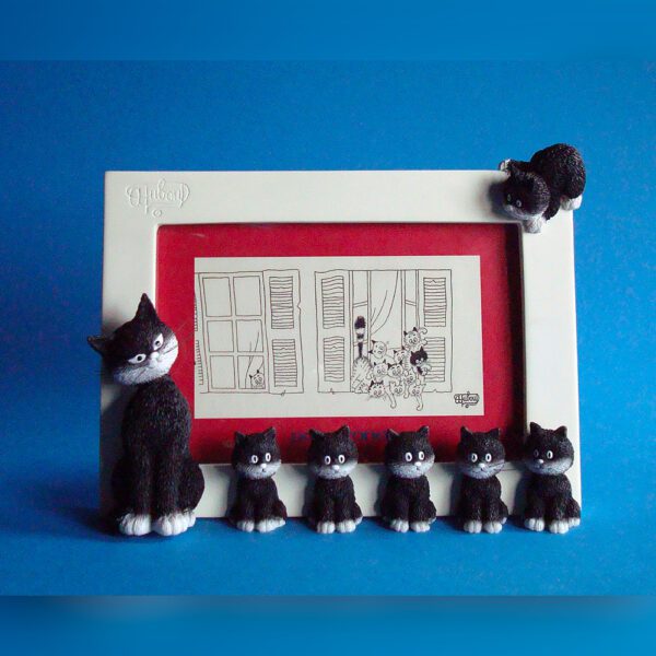 Cornice per foto Allineamento Gatti in Fila di Albert Dubout