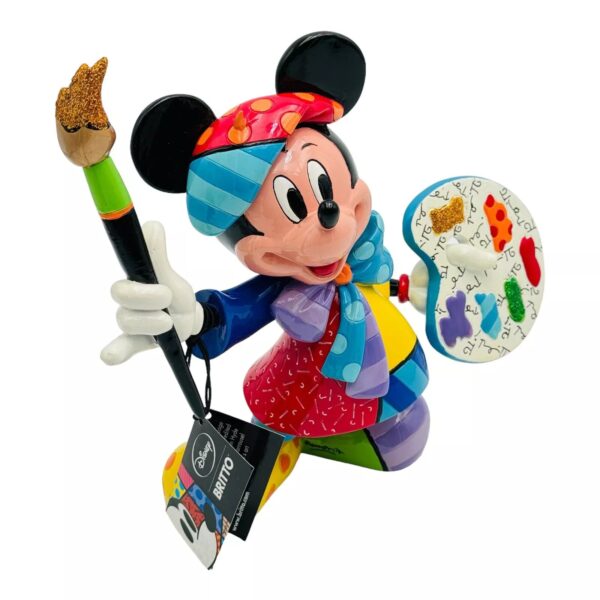 Statuetta Enesco Disney By Romero Britto Topolino Artista Pittore