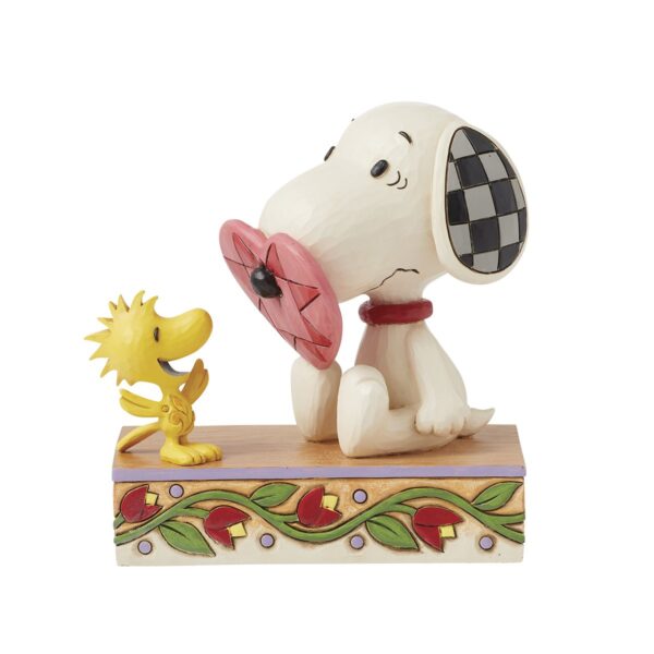 Jim Shore Snoopy Con cuore sul naso insieme a woodstock
