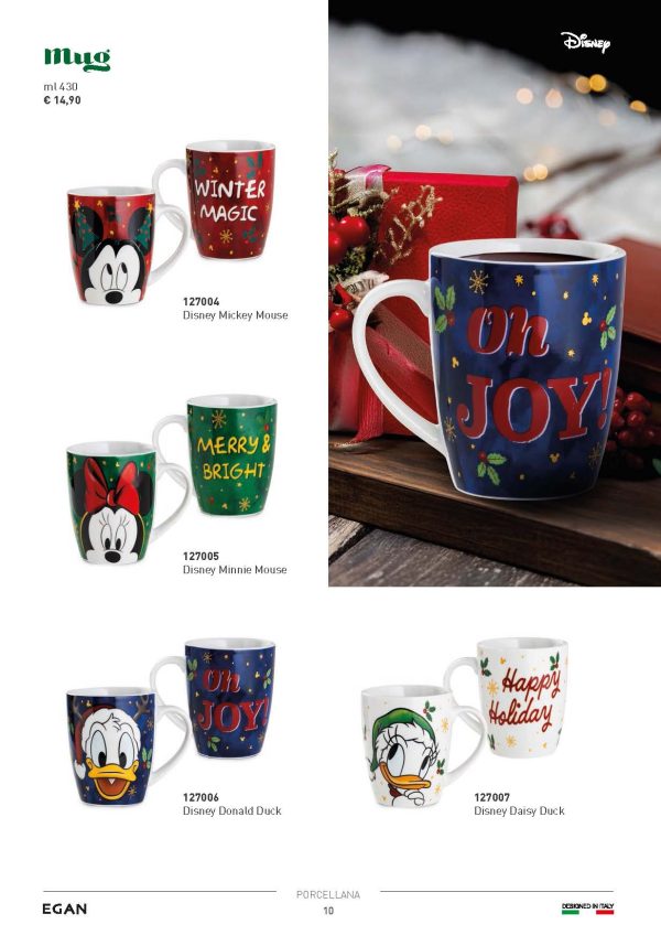Walt Disney Mug Porcellana Natale Minnie Mouse Topolina