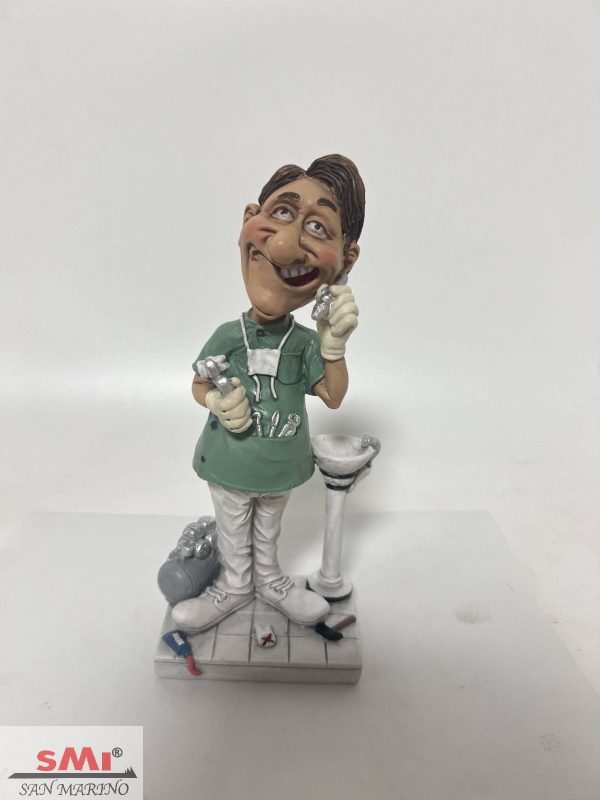 Statuina Mestiere Caricatura Dentista tutto fare