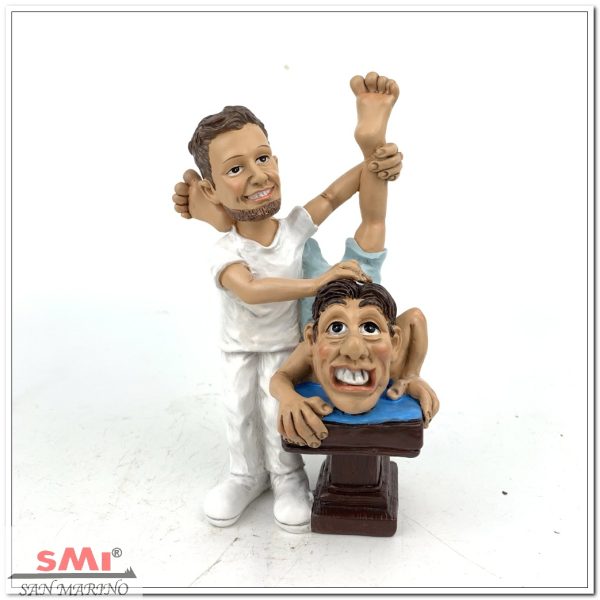 Statuina Mestiere Caricatura Fisioterapista Steopata