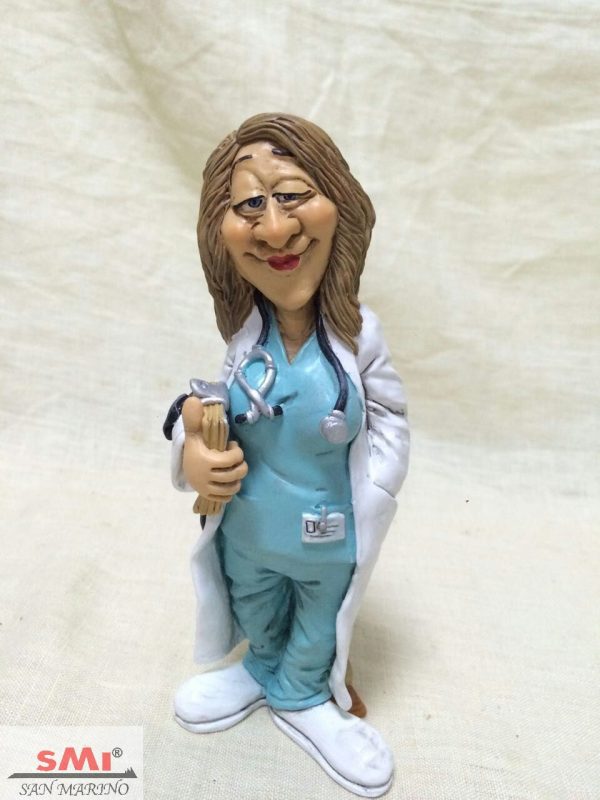 Statuina Mestiere Caricatura Dottoressa