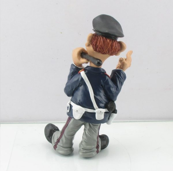 Statuina Mestiere Caricatura Poliziotto Polizia
