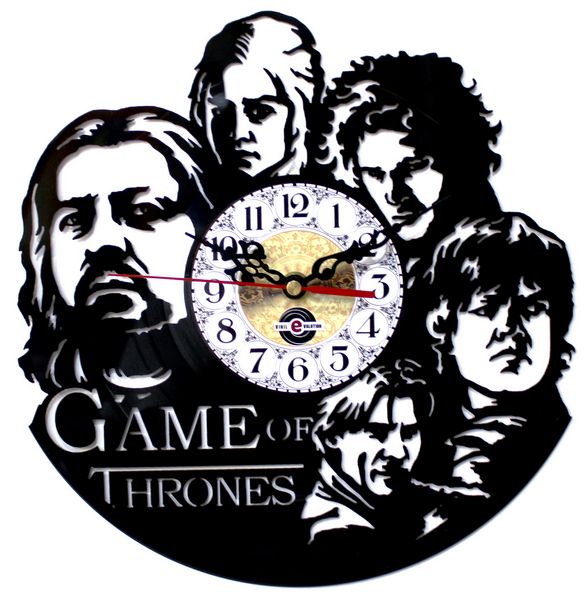 Orologio da Parete con Disco Vinile Lavorato a Mano Il Trono di Spade – Games of Thrones