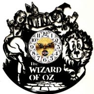 Orologio da Parete con Disco Vinile Lavorato a Mano Mago di Oz