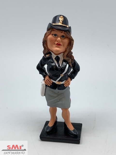 Statuina Polizia di stato Donna