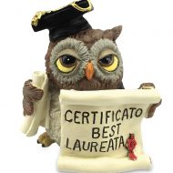 Gufetto LES ALPES certificato BEST LAUREATA in resina 6,5 cm
