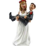 Funny matrimonio sposo in braccio alla sposa14,5cm
