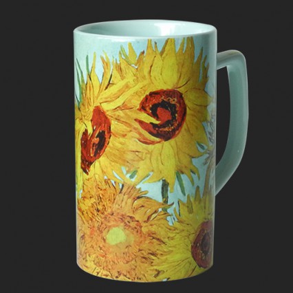 Tazza Van Gogh Girasoli h 11cm diametro 6 cm