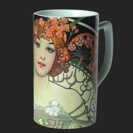 Tazza Mucha h. 11 cm. / Ø 6 cm.