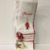 Porta Stuzzichini Peperoncino con Strofinaccio Ricamo Roma