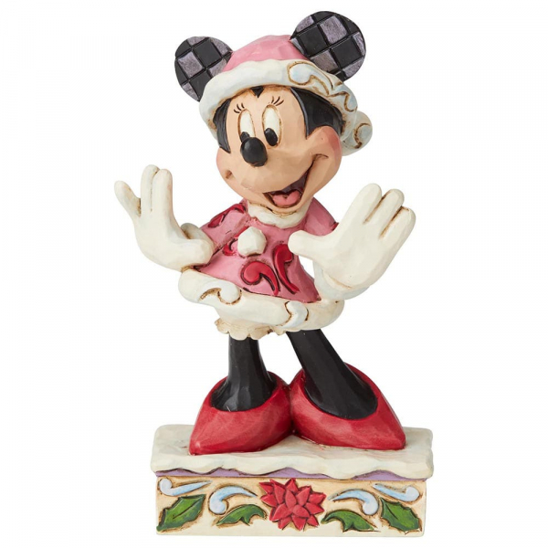 Walt Disney Minnie statuetta di Natale di Minnie Mouse Jim Shore