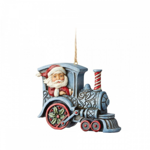 Jim Shore Babbo Natale in Treno Ornamento