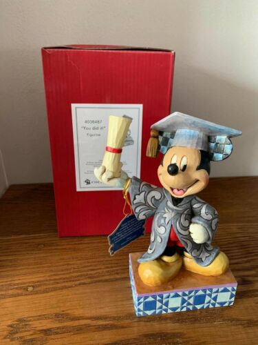 Walt Disney Jim Shore Statuetta Topolino Mickey Mouse Laureato