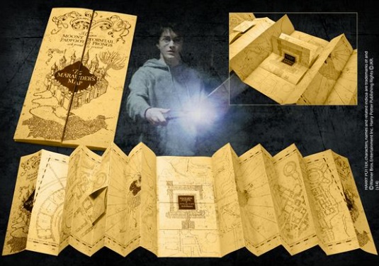 Harry Potter Bacchetta e mappa del malandrino