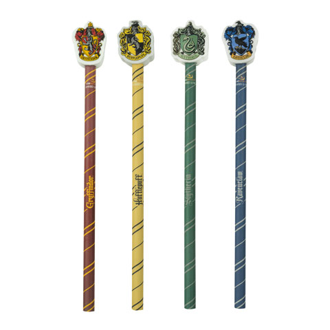 Harry Potter matita con gomma della casa di Hogwarts Tassorosso