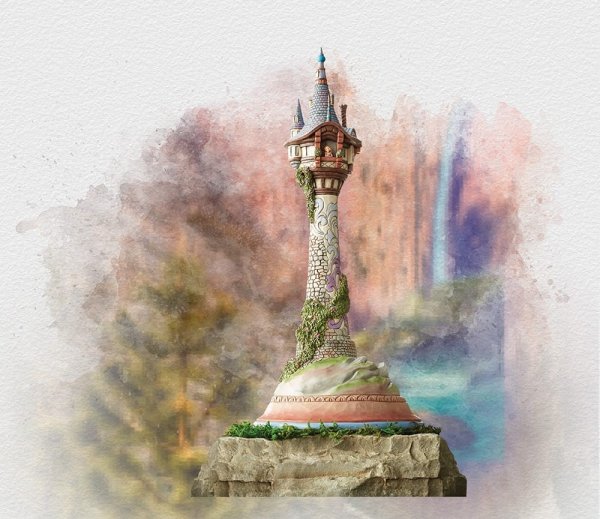 Walt Disney Jim Shore Capolavoro della Torre di Rapunzel