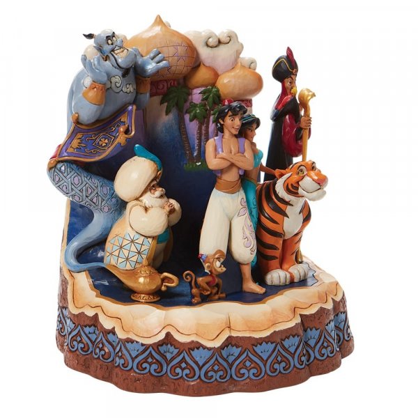 Walt Disney Jim Shore Carved Aladdin & Co. nella città araba