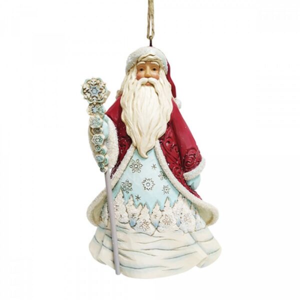 Jim Shore Babbo Natale con fiocchi di neve ornamento da appendere