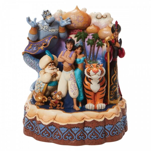 Walt Disney Jim Shore Carved Aladdin & Co. nella città araba