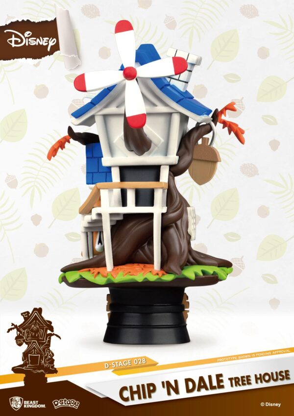 Disney Summer Series D-Stage PVC Diorama CIP&CIOP Chip 'n Dale Tree House 16 cm - immagine 5