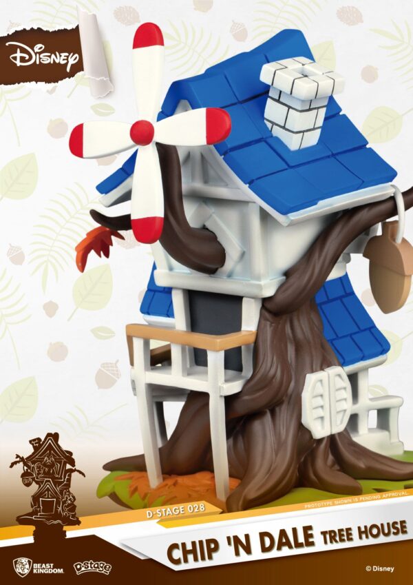 Disney Summer Series D-Stage PVC Diorama CIP&CIOP Chip 'n Dale Tree House 16 cm - immagine 3