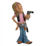 Figura Parrucchiere in piedi, 16cm, Funny Jobs