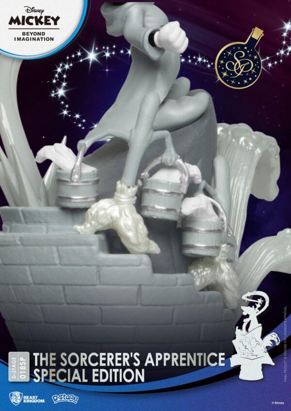 Topolino Beyond Imagination D-Stage PVC Diorama L'apprendista stregone Edizione speciale 15 cm - immagine 3