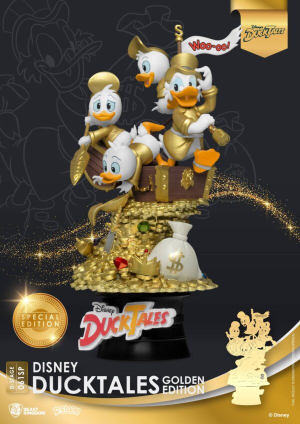 Disney Classic Animation Zio Paperone DuckTales Golden Edition Series D-Stage Diorama heo Esclusiva EMEA Diorami Disney - immagine 7