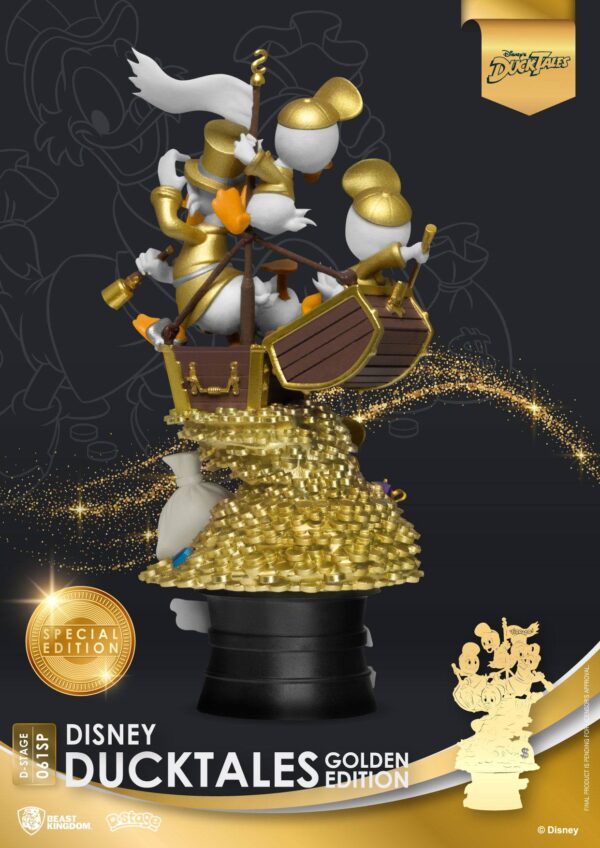 Disney Classic Animation Zio Paperone DuckTales Golden Edition Series D-Stage Diorama heo Esclusiva EMEA Diorami Disney - immagine 5