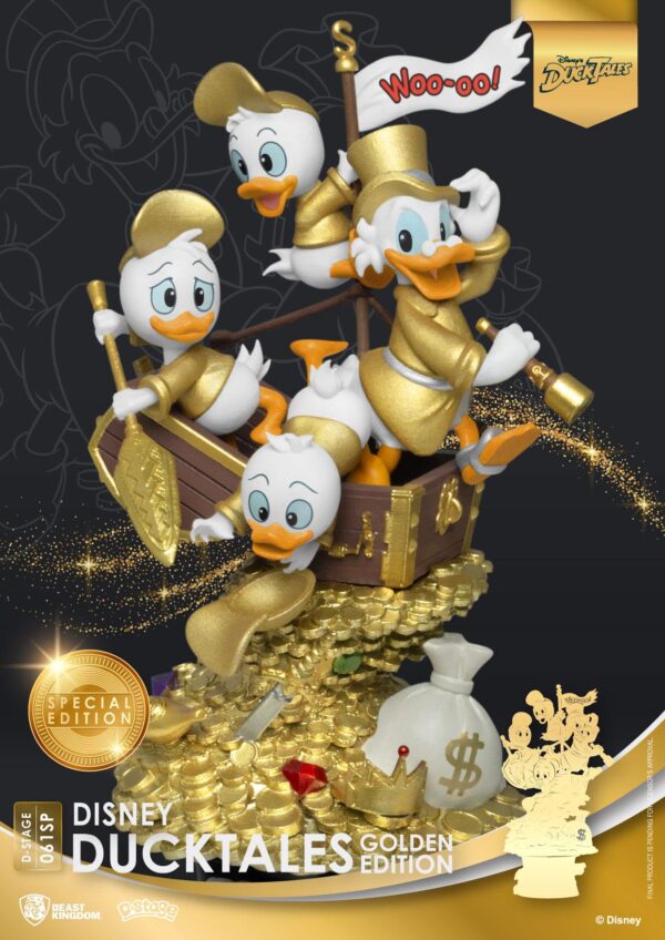 Disney Classic Animation Zio Paperone DuckTales Golden Edition Series D-Stage Diorama heo Esclusiva EMEA Diorami Disney - immagine 4