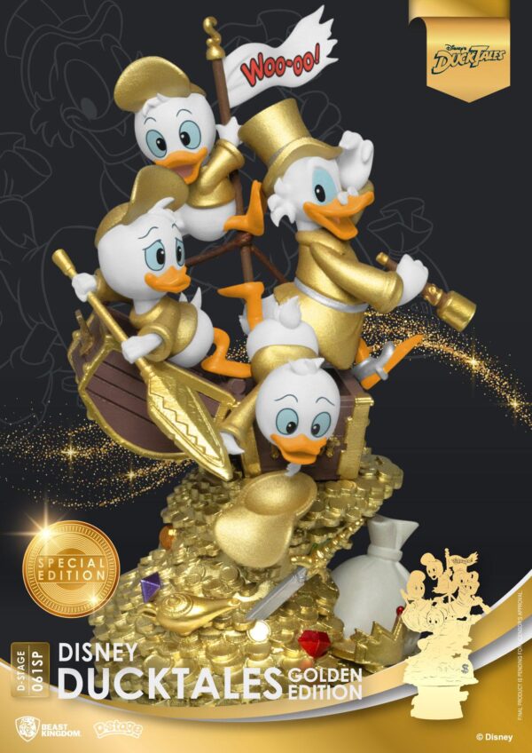 Disney Classic Animation Zio Paperone DuckTales Golden Edition Series D-Stage Diorama heo Esclusiva EMEA Diorami Disney - immagine 3