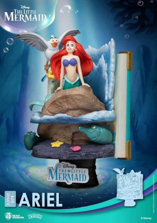 Disney Story Book Series D-Stage PVC Diorama Ariel 15 cm - immagine 3