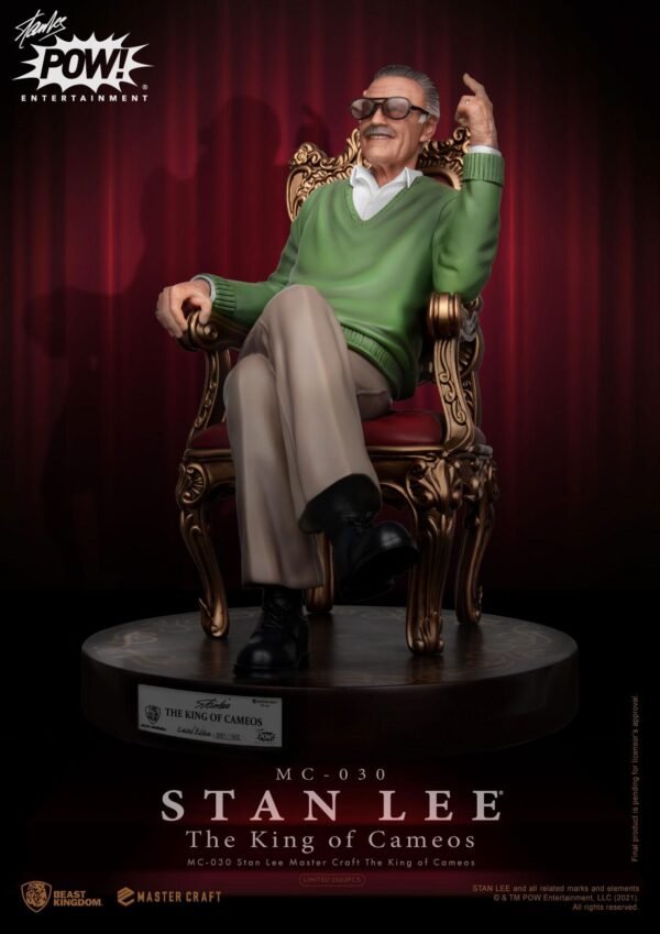 Stan Lee Master Craft Statua Il Re dei Cammei