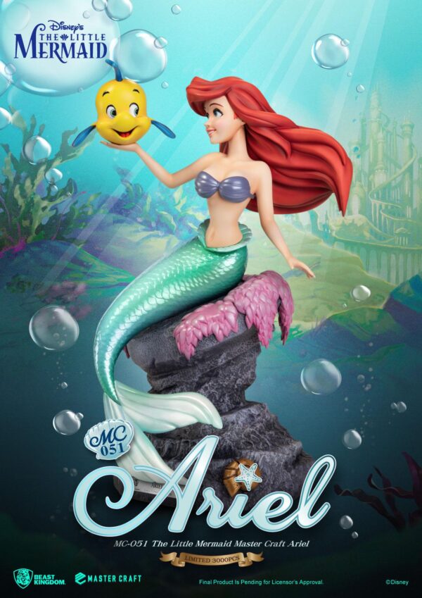 Statua della Sirenetta Master Craft Ariel 41 cm - immagine 8