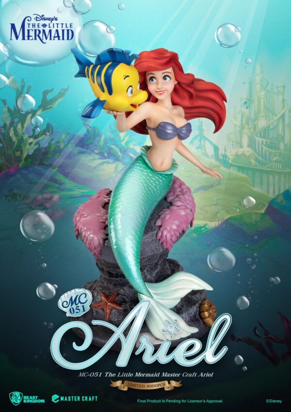 Statua della Sirenetta Master Craft Ariel 41 cm - immagine 6