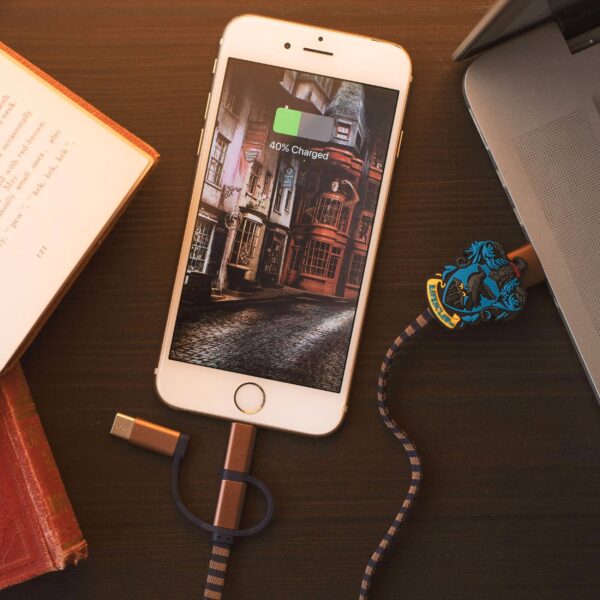 Harry Potter cavo per ricarica cellulari 3 in 1 Corvonero - immagine 3