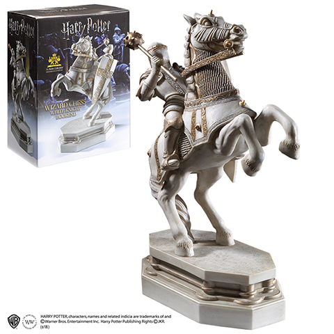Fermalibri Cavallerizzo bianco – Scacchiera degli stregoni – Sfida finale – Harry Potter Warner Bros. Entertainment Inc Statue