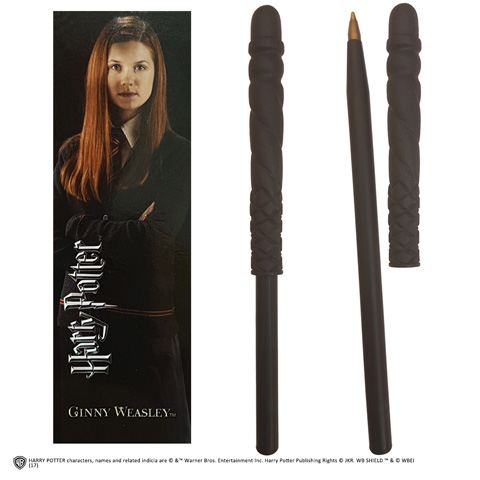 Harry Potter Bacchetta penna e Segnalibro di Ginny Weasley