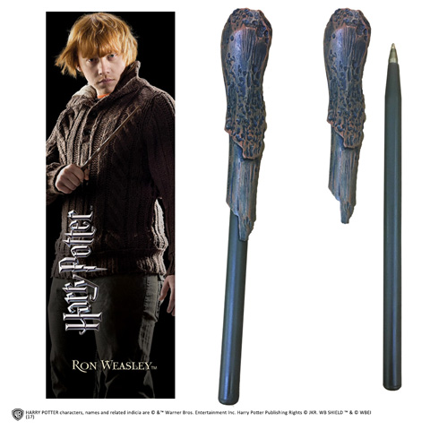 Harry Potter Bacchetta penna e Segnalibro di Ron Weasley