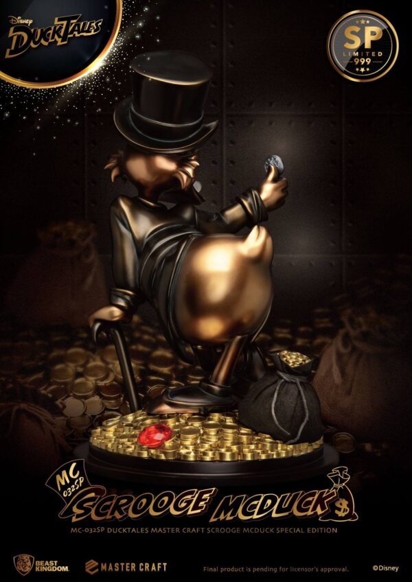 Beast Kingdom Zio Paperone Master Craft Statua Scrooge Edizione Speciale - immagine 4