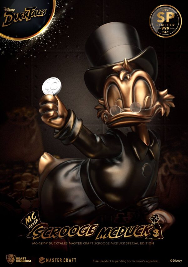 Beast Kingdom Zio Paperone Master Craft Statua Scrooge Edizione Speciale - immagine 3