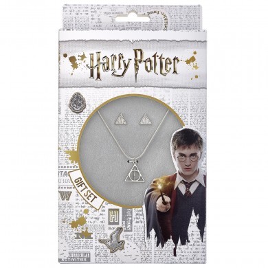 Harry Potter Confezione collana e orecchini Doni della Morte