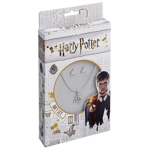 Harry Potter Confezione collana e orecchini Doni della Morte