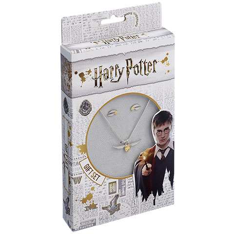 Harry Potter Pack collana e orecchini Boccino d’oro