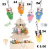 Porta chiavi Gatto decorativo in finto pelo - immagine 2