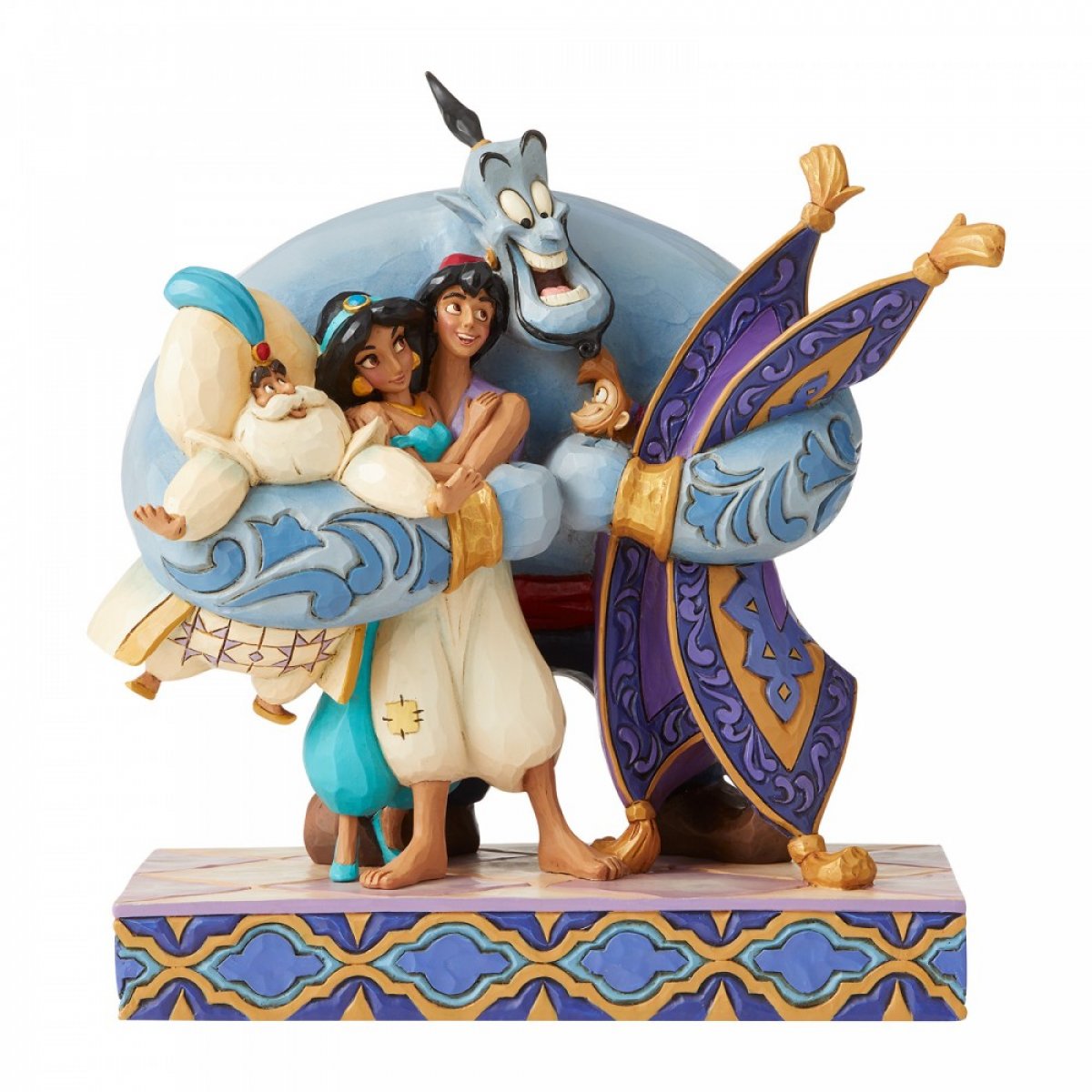 Walt Disney Abbraccio di gruppo statuetta di Aladino Aladdin